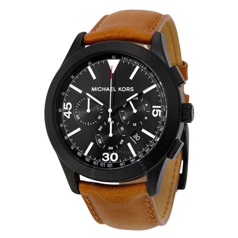 Michael Kors Gareth Chronograph Black Dial Brown 